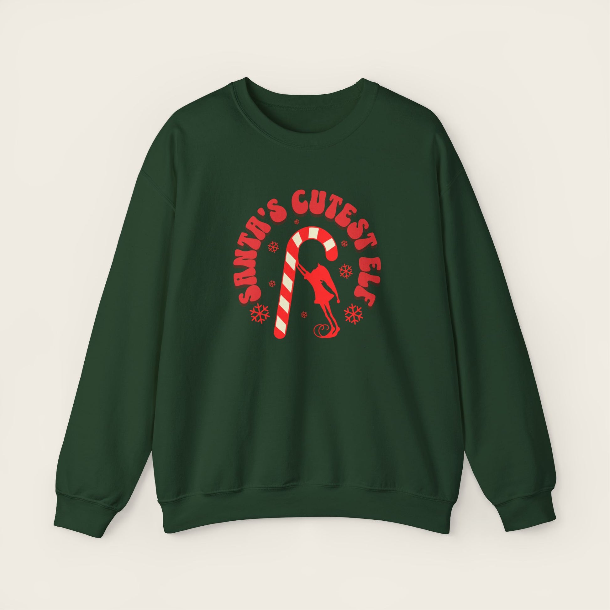 SANTA'S CUTEST ELF Unisex Crewneck Sweatshirt