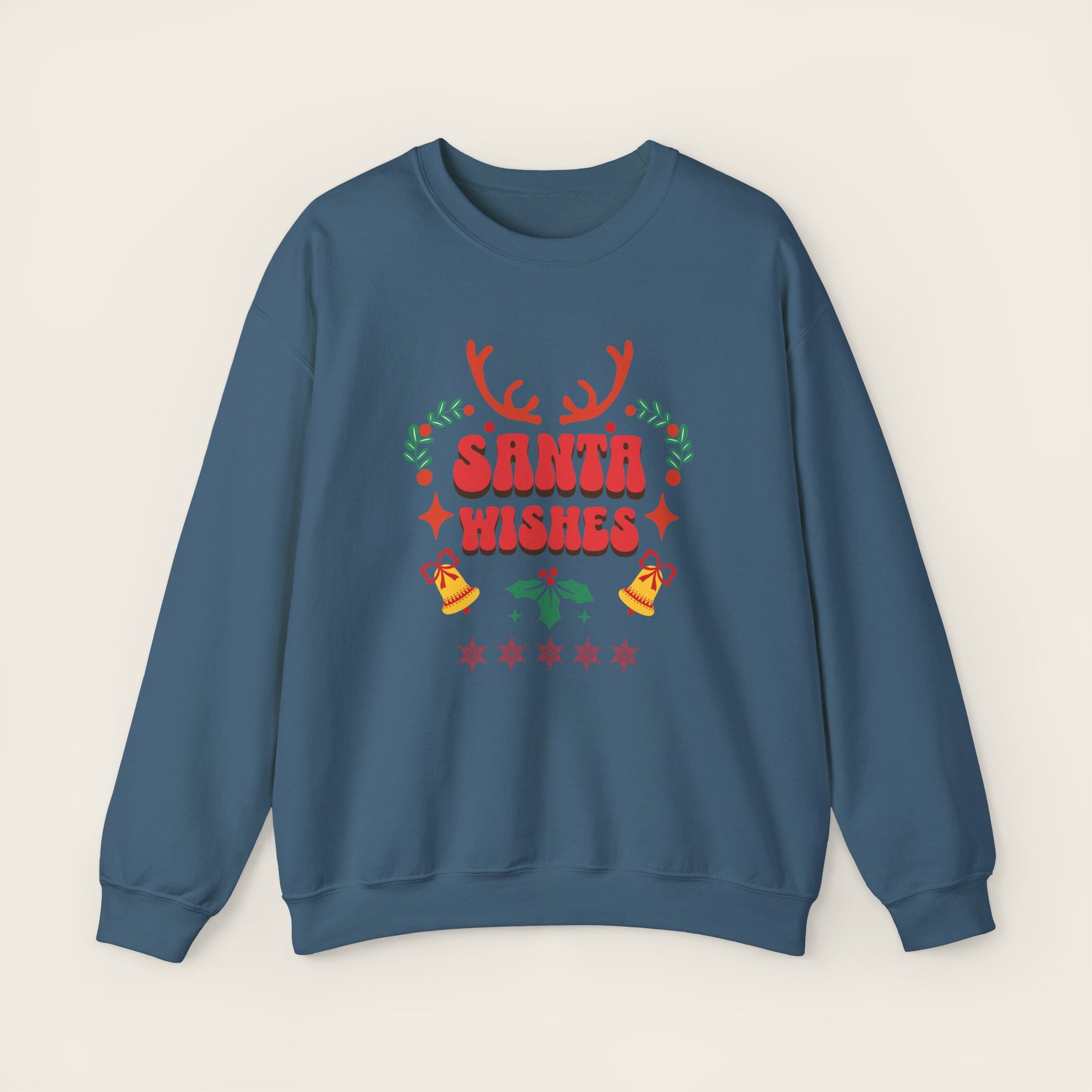 SANTA WISHES Christmas Unisex Crewneck Sweatshirt