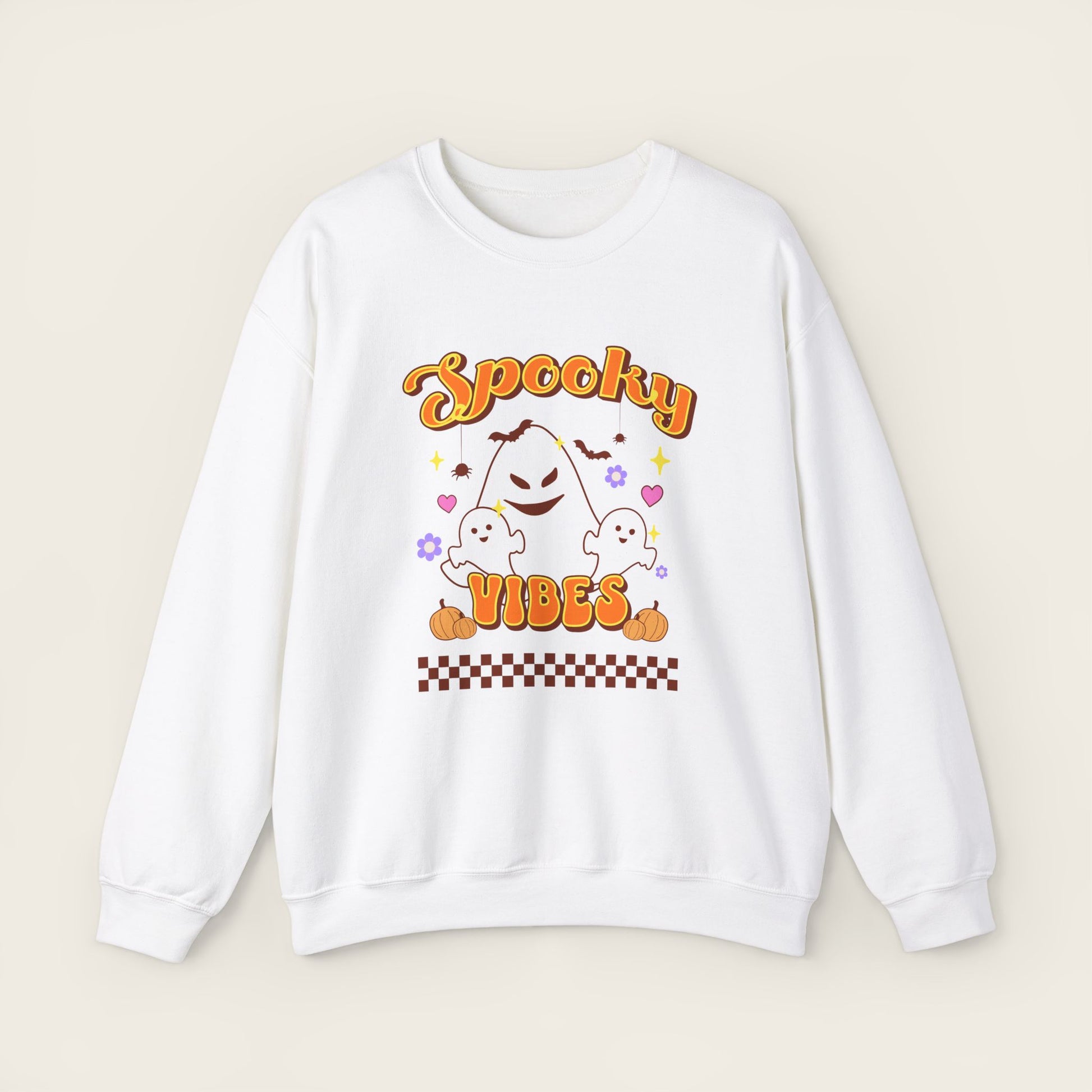 SPOOKY VIBES Halloween Unisex Crewneck Sweatshirt