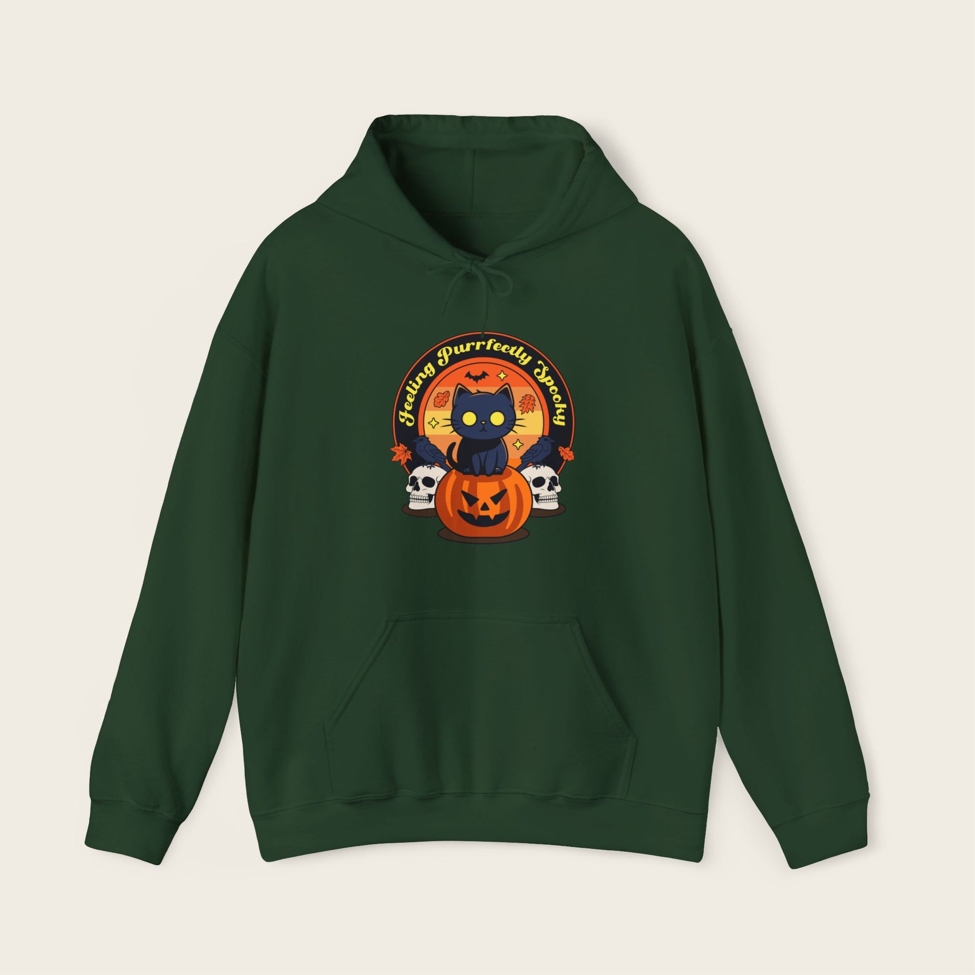 FEELING PURRFECTLY SPOOKY Halloween Unisex Hoodies