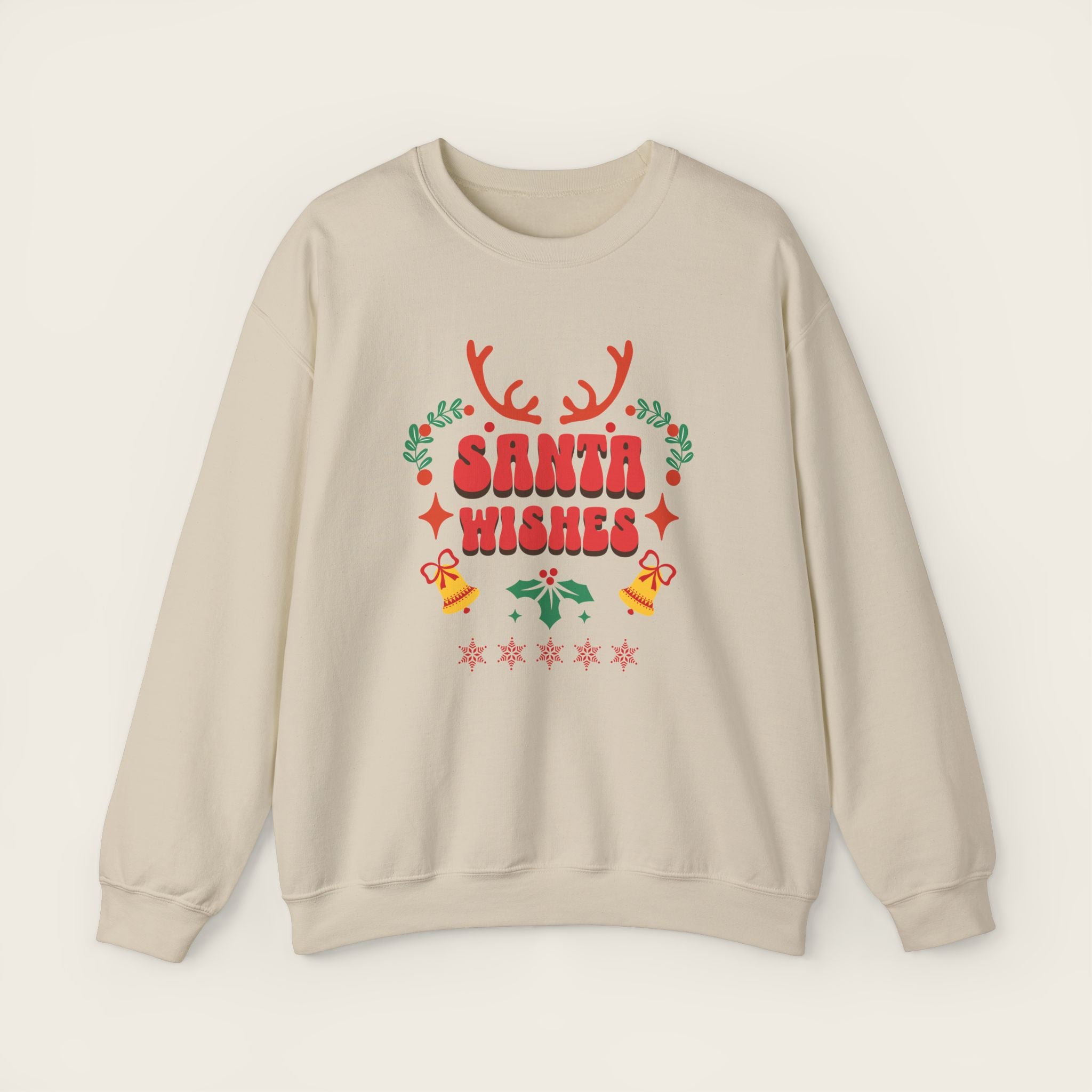 SANTA WISHES Christmas Unisex Crewneck Sweatshirt