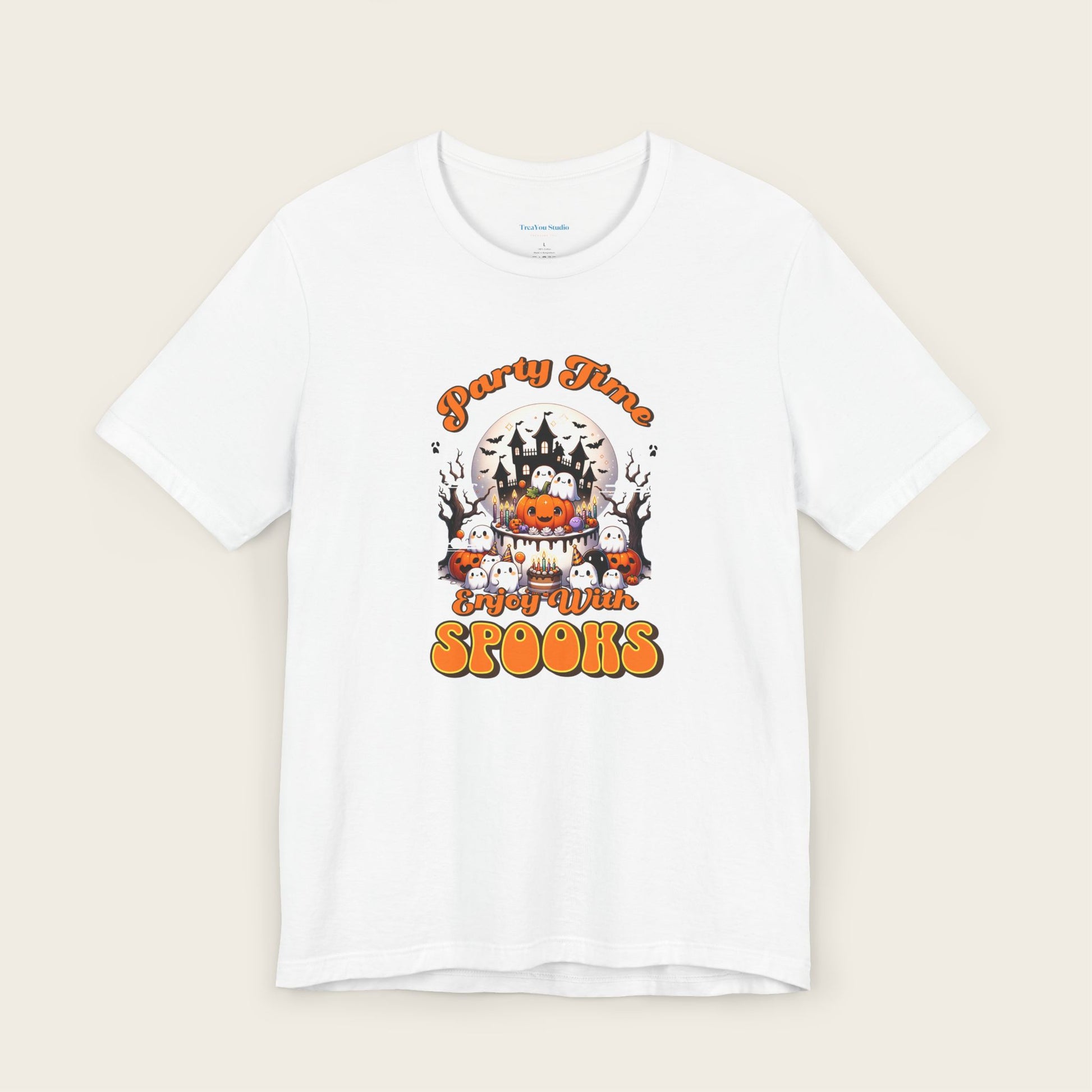 PARTY TIME ENJOY WITH SPOOKS Halloween Unisex Short Sleeve T-shirt