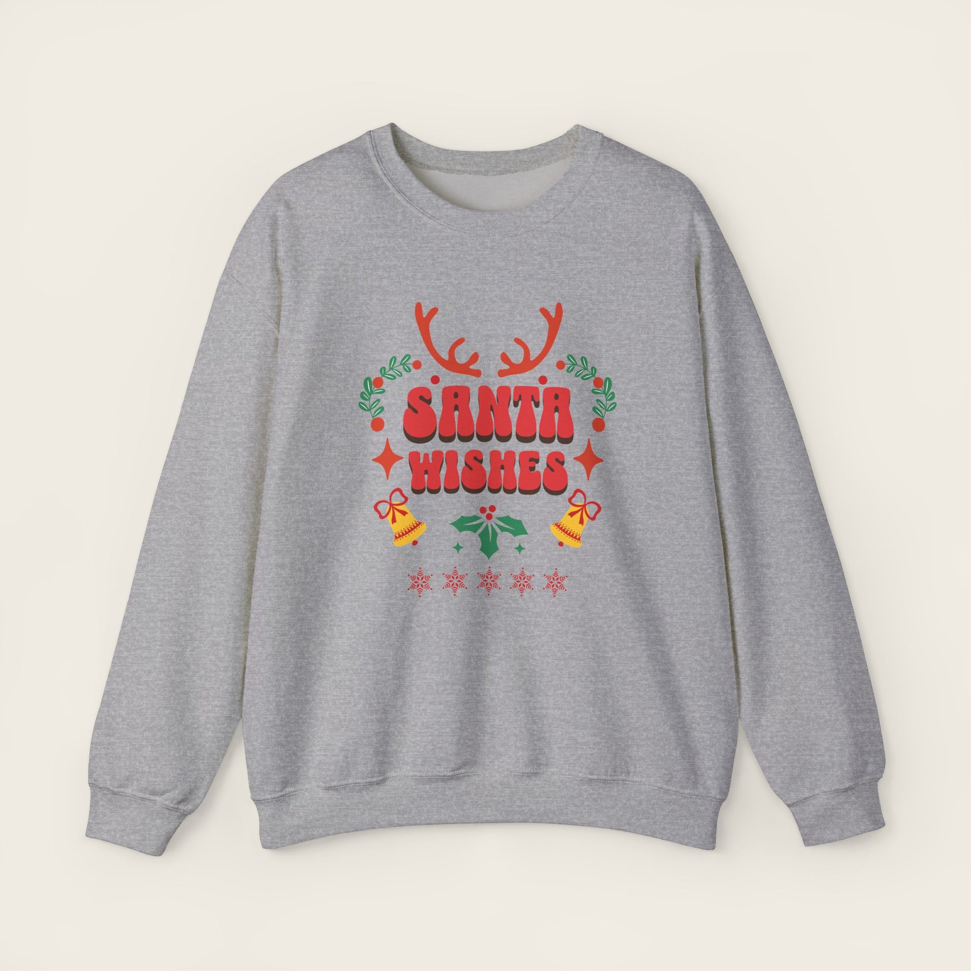 SANTA WISHES Christmas Unisex Crewneck Sweatshirt