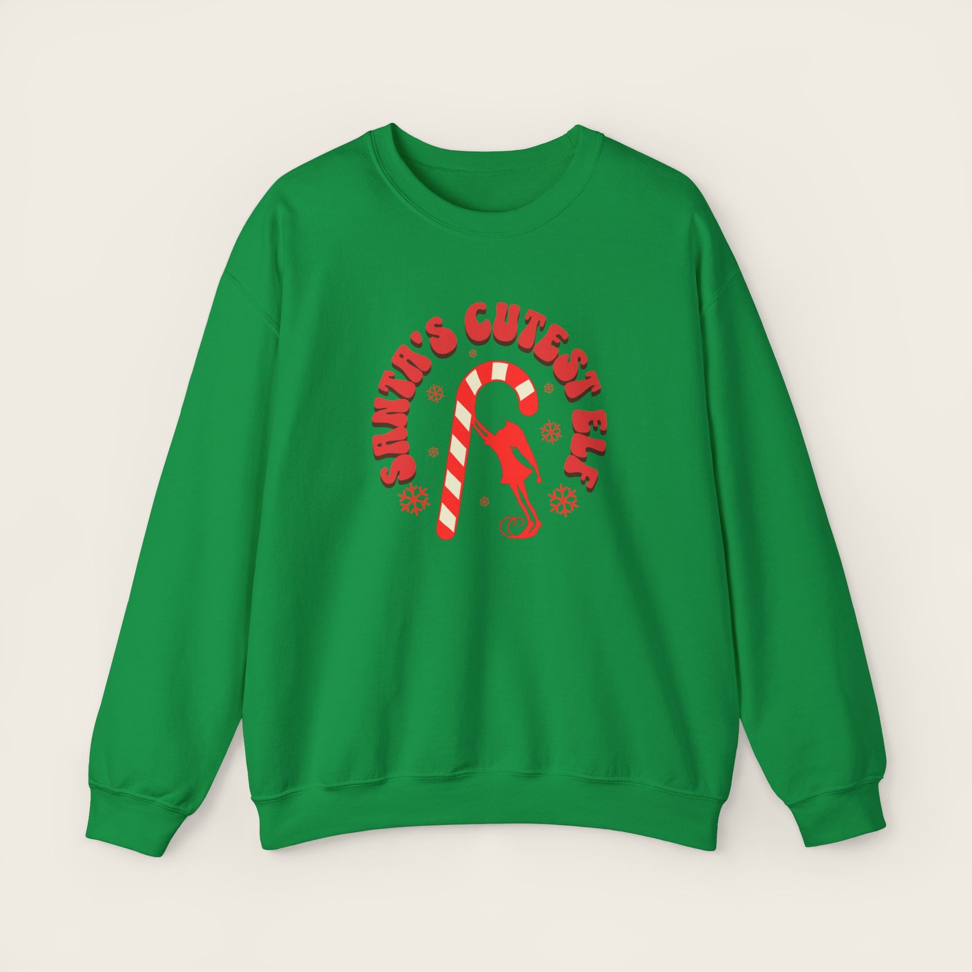 SANTA'S CUTEST ELF Unisex Crewneck Sweatshirt